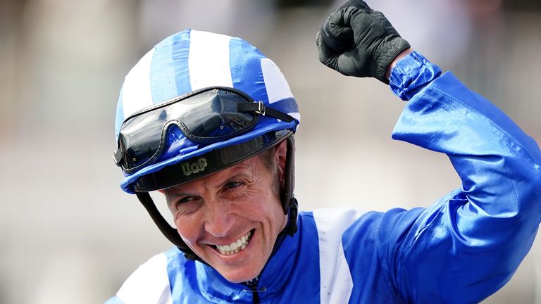 Jim Crowley couldn&#39;t hide his delight after Baaeed won the Juddmonte in emphatic fashion.