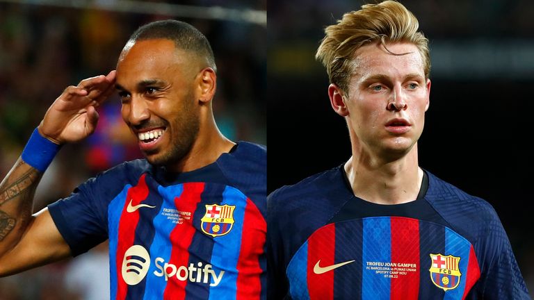 Pierre-Emerick Aubameyang et Frenkie De Jong