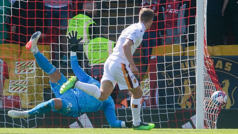 Blair Spittal opened the scoring by putting Motherwell ahead