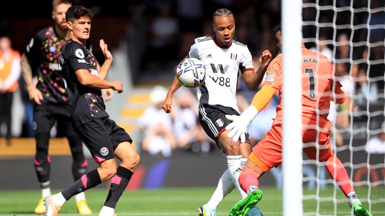 Fulham's Bobby Decordova-Reid scoring the opening goal