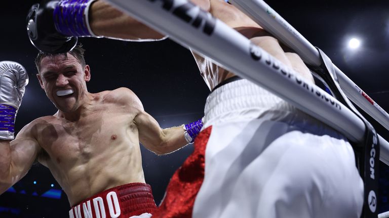 Jeddah, Saudi Arabia: Callum Smith vs Mathieu Bauderlique, Final Eliminator for WBC Light-Heavyweight Title.20 August 2022.Picture By Mark Robinson Matchroom Boxing.