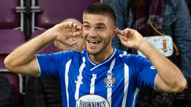 Innes Cameron gives Kilmarnock the lead at Tynecastle