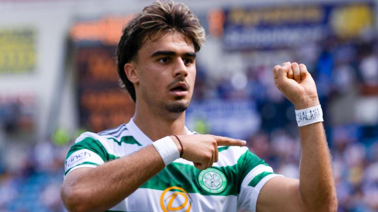 Jota celebrates doublinbg Celtic's advantage at Kilmarnock