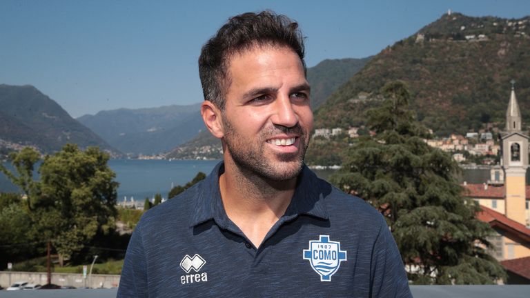 Cesc Fabregas signed a two-year deal with Serie B club Como on Monday