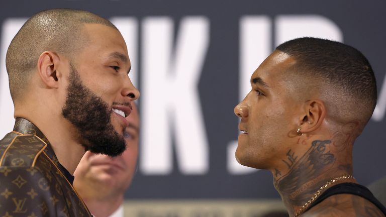 Chris Eubank Jr (à gauche) et Conor Benn 