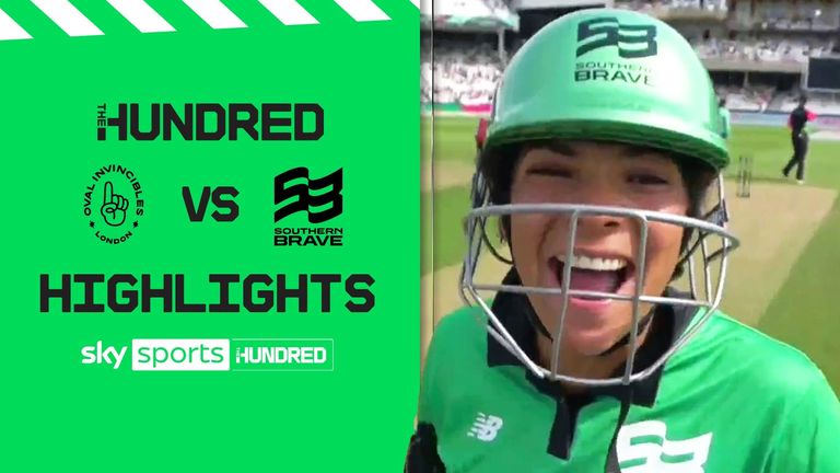 The best of the action from the Hundred clash between Southern Brave Women and Oval Invincibles Women.