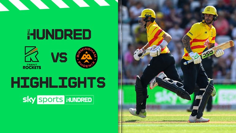 Highlights of The Hundred match between Trent Rockets and Birmingham Phoenix. 