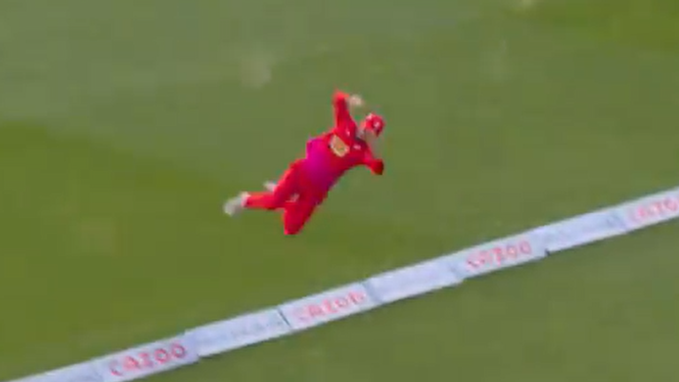 Ben Duckett produced an incredible bit of fielding for Welsh Fire to prevent a six for London Spirit at Lord's