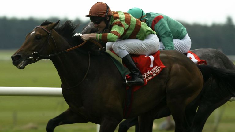 Dalakhani and Christophe Soumillon is beaten in the Irish Derby