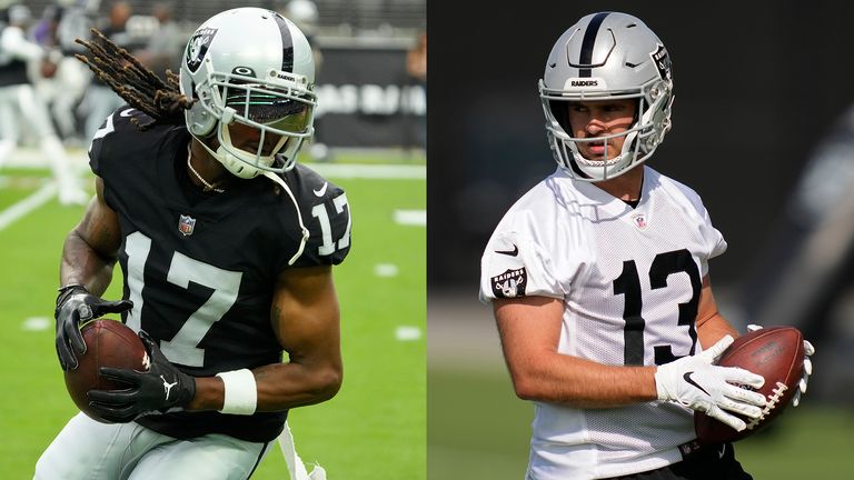 Watch some of the top plays from the extensive Las Vegas Raiders duo of newly acquired Davante Adams and veteran Hunter Renfrow