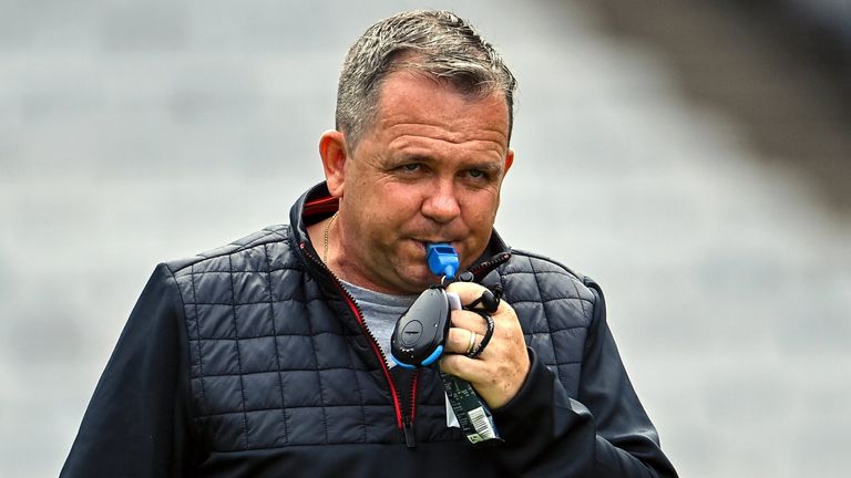 23 July 2022; Cork coach Davy Fitzgerald before the Glen Dimplex Senior Camogie All-Ireland Championship Semi-Final match between Cork and Waterford at Croke Park in Dublin. Photo by Piaras .. M..dheach/Sportsfile