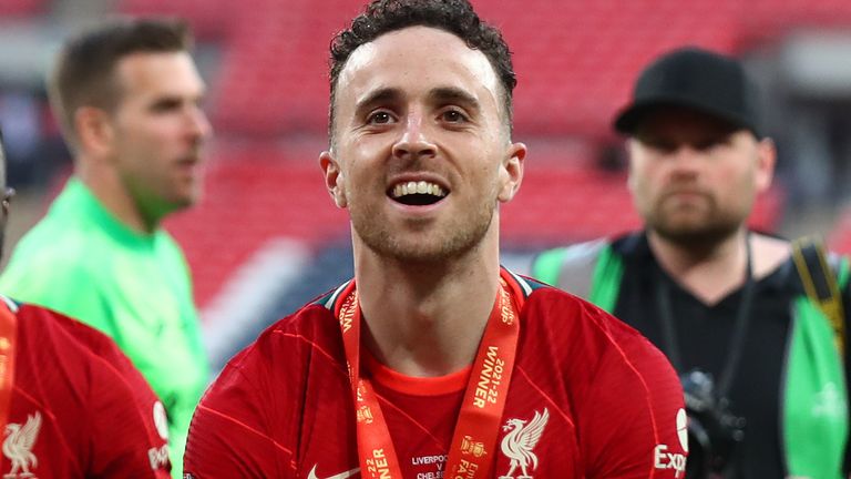 El delantero del Liverpool Diogo Jota