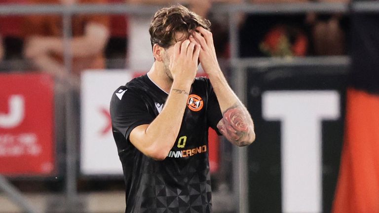 Dundee Utd&#39;s Charlie Mulgrew after his side go behind