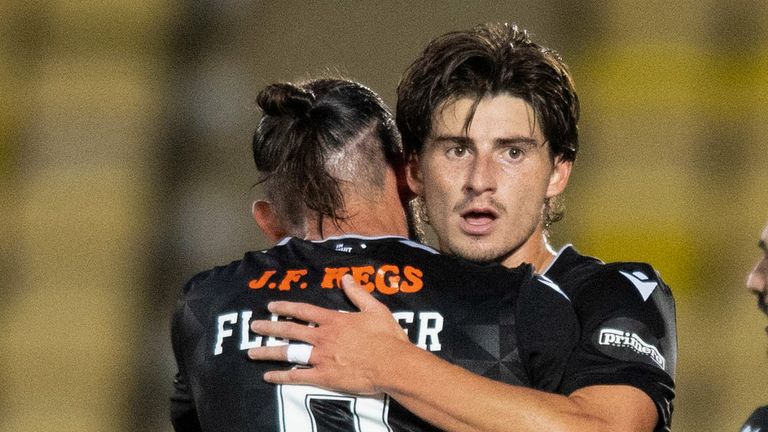 Ian Harkes and Steven Fletcher were both on target for Dundee United