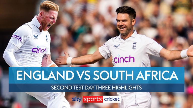 Highlights from day three of the second Test at Emirates Old Trafford as England romped to an innings victory over South Africa