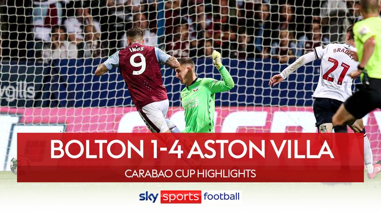 Bolton v Aston Villa Carabao Cup 2nd Round hlts thumb
