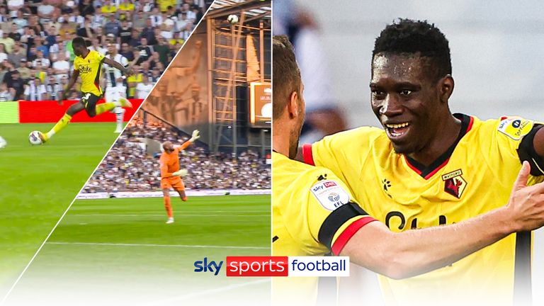 Watford&#39;s Ismaila Sarr produced a magical moment for the Hornets as he scored from inside his own half to give them a 1-0 lead over West Brom.