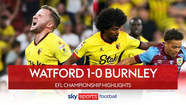 Highlights of the Sky Bet Championship match between Watford and Burnley.