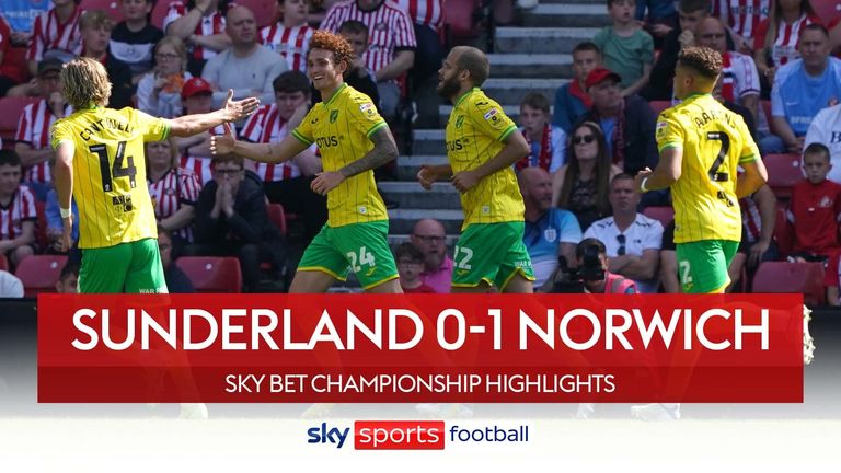 Watch highlights of the Championship match between Sunderland and Norwich City.