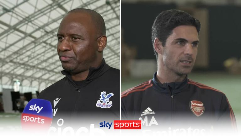 Arsenal head coach Mikel Arteta and Crystal Palace manager Patrick Vieira look ahead to the opening game of the season between the two sides at Selhurst Park.