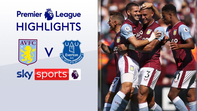 Highlights from Aston Villa's match against Everton in the Premier League.