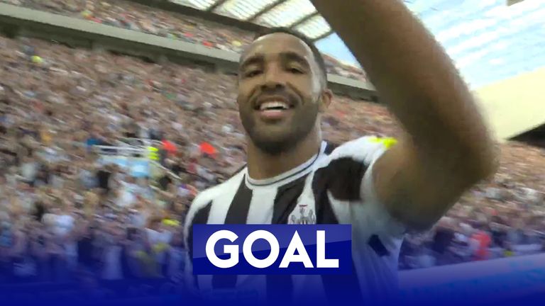 Callum Wilson completes Newcastle's first-half turnaround putting them 2-1 in front.