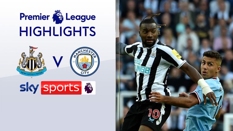 Highlights of Newcastle vs Manchester City in the Premier League.