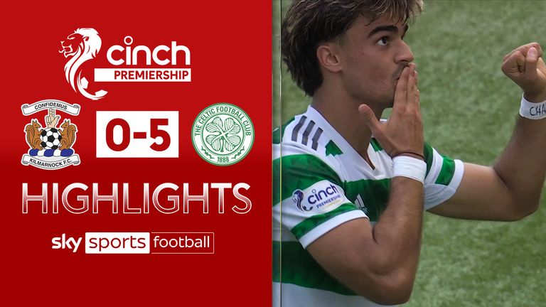 Highlights of the match between Kilmarnock and Celtic in the Scottish Premiership.