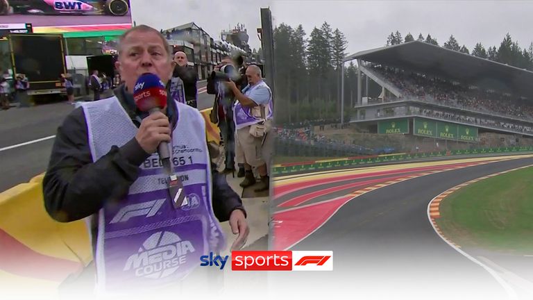 Martin Brundle at Eau Rouge 