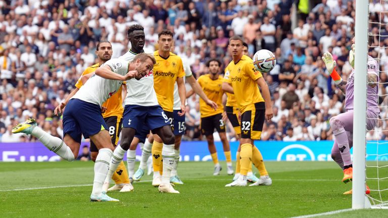 Harry Kane heads Spurs in front from close range