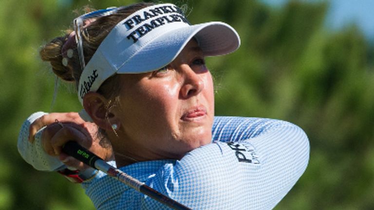 Jessica Korda started the third round ahead at 15 under par but was beaten by her sister on the final day in Spain