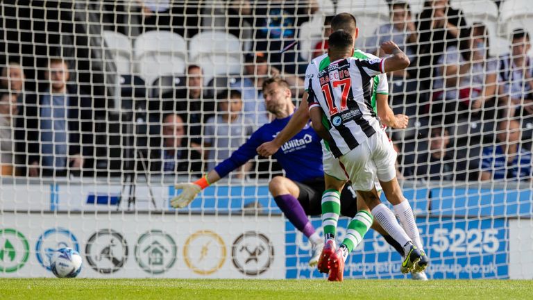 Keanu Baccus scored his first league goal for St Mirren to seal the win