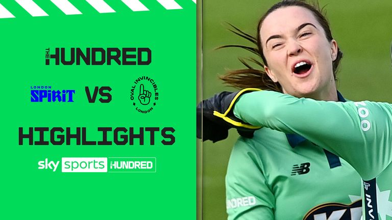 Highlights of The Hundred clash between London Spirit and Oval Invincibles.