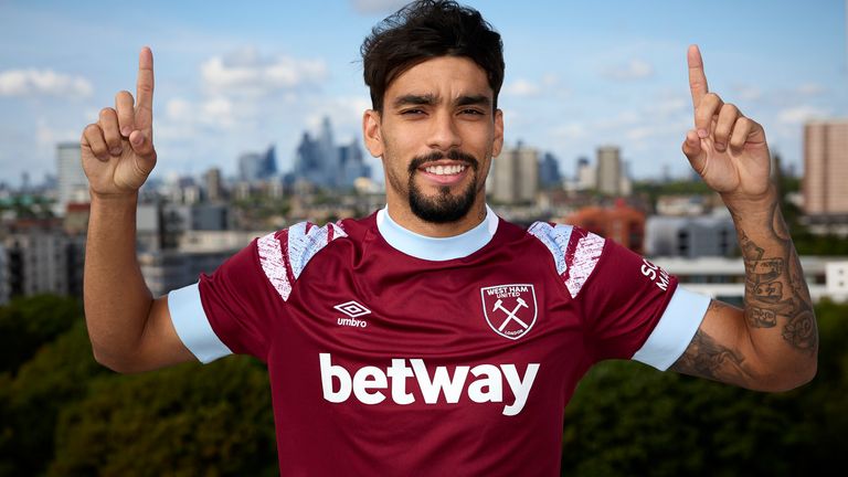 Lucas Paqueta signs for West Ham from Lyon