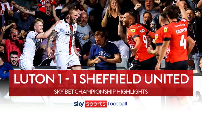 Sheff Utd consolidate top spot with Luton draw