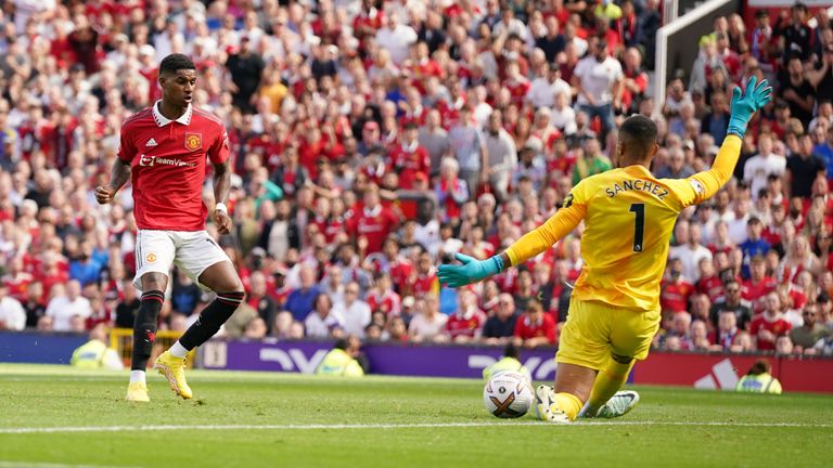 Rashford featured in Man Utd's loss to Brighton