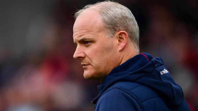 15 June 2019; Galway manager M..che..l Donoghue ahead of the Leinster GAA Hurling Senior Championship Round 5 match between Dublin and Galway at Parnell Park in Dublin. Photo by Ramsey Cardy/Sportsfile