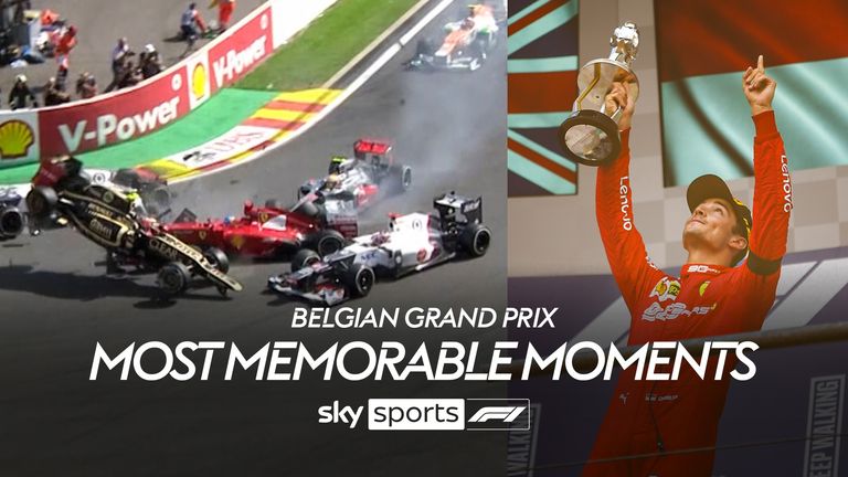 Some of the most memorable moments from previous races at the Belgian Grand Prix at Spa