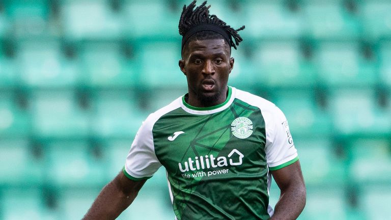 Hibernian were eliminated from the League Cup for fielding Rocky Bushiri against Greenock Morton