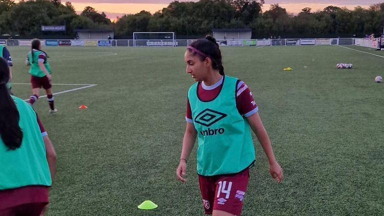 Roop Kaur West Ham debut