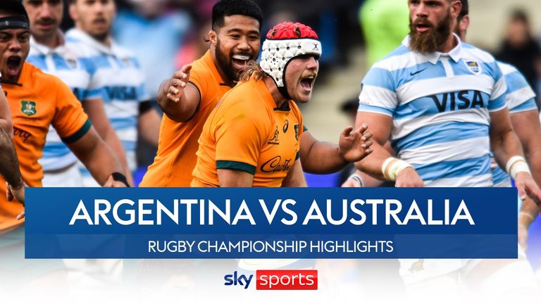 Aspectos destacados del partido de campeonato de rugby entre Argentina y Australia.