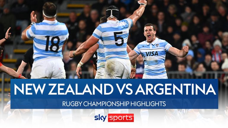 Highlights of the Rugby Championship clash between New Zealand and Argentina in Christchurch