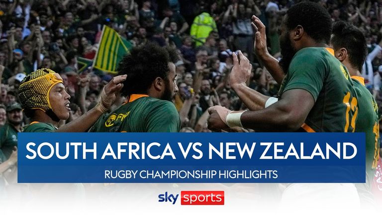 Lo más destacado del primer partido del Rugby Championship entre Sudáfrica y Nueva Zelanda