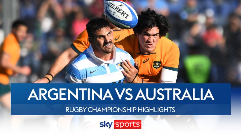 Highlights of the Rugby Championship clash between Argentina and Australia.