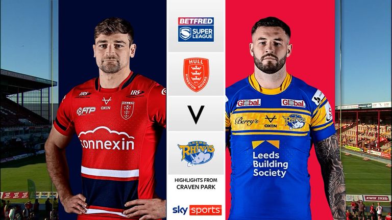 Highlights of the Betfred Super League match between Hull Kingston Rovers and Leeds Rhinos.