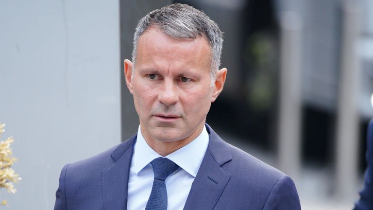 Former Manchester United footballer Ryan Giggs arrives at Manchester Crown Court where he is accused of controlling and coercive behaviour against ex-girlfriend Kate Greville between August 2017 and November 2020. Picture date: Monday August 15, 2022.