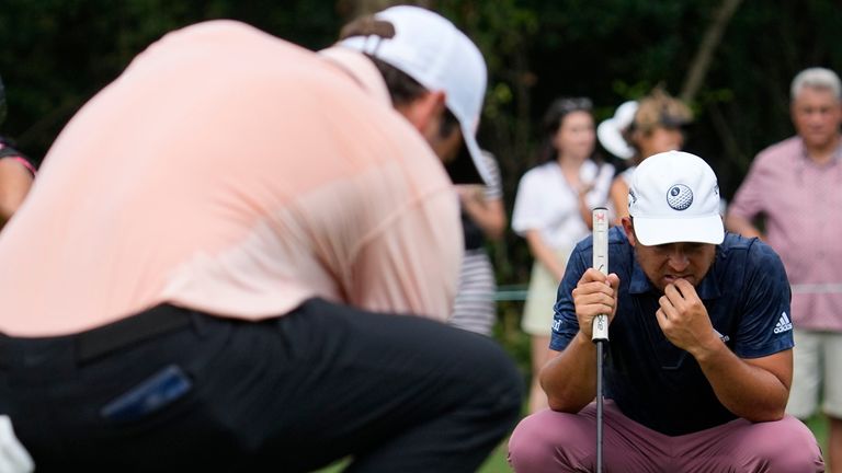 Scheffler and Schauffele were paired together in round two 