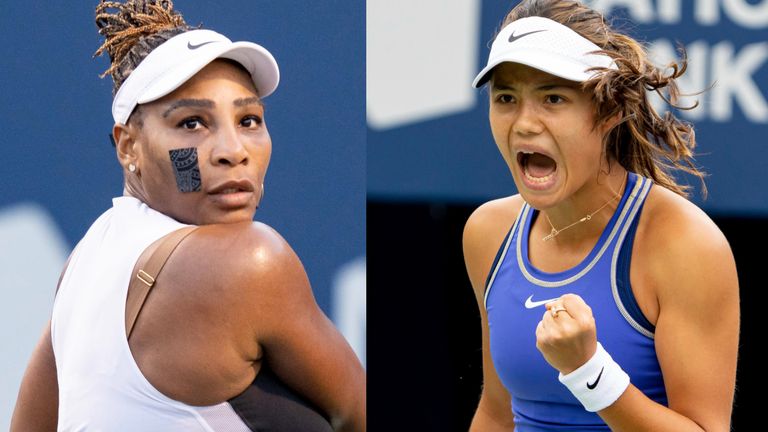 Serena Williams and Emma Raducanu will clash in the first round of the Western and Southern Open in Cincinnati