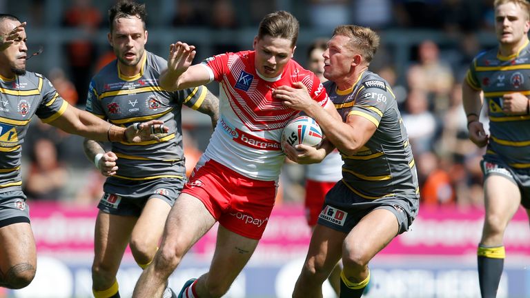 Picture by Ed Sykes/SWpix.com St Helens' Jack Welsby in action