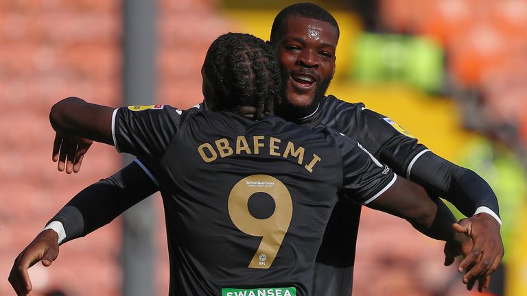 Olivier Ntcham celebrates his winning goal